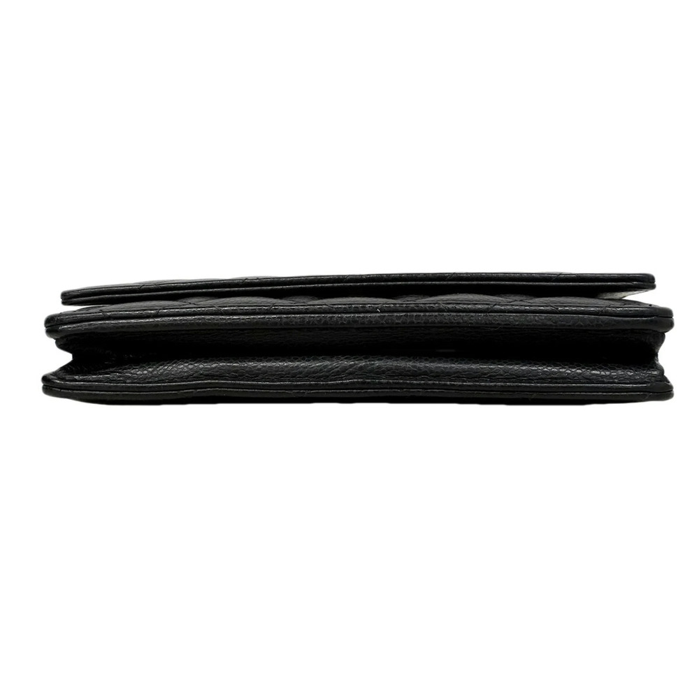 CHANEL Authentic Black Caviar Leather Wallet - Picture 3 of 8